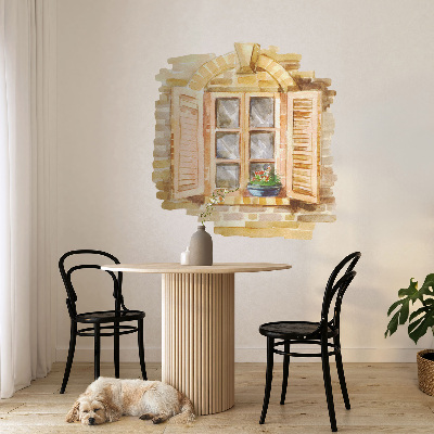 Öntapadós ablak falmatrica 93x100 Idilli ablak