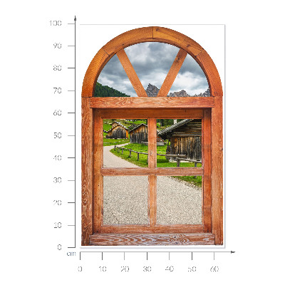 Öntapadós ablak falmatrica 65x100 Ablak kilátás