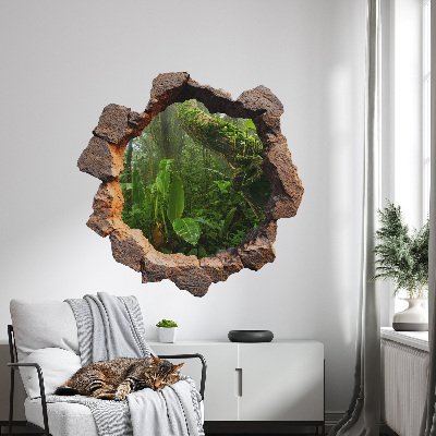 Faláttörés matrica 3D 100x99 Zöld csoda