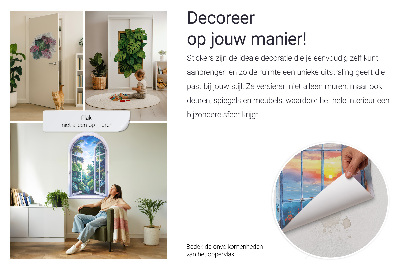 Faláttörés matrica 3D 100x99 Hegyi túra