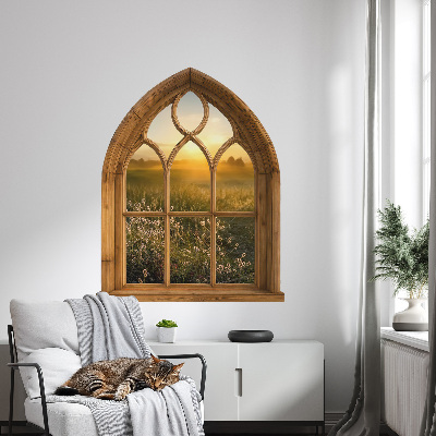 Öntapadós ablak falmatrica 80x100 Ablak tájkép