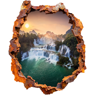 Faláttörés matrica 3D 83x100 Természetes panoráma