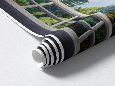 Öntapadós ablak falmatrica 72x100 Egzotikus kilátás