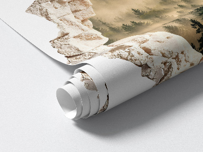 Faláttörés matrica 3D 100x97 Misztikus erdő