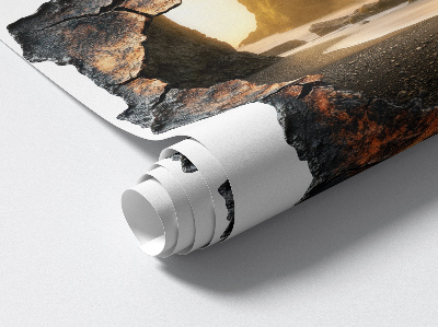 Faláttörés matrica 3D 126x130 Vízkövek