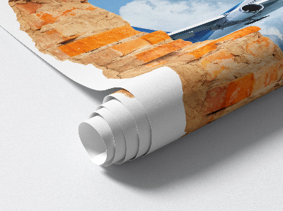 Faláttörés matrica 3D 111x130 Légi felfedezés