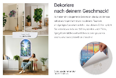 Faláttörés matrica 3D 130x129 Kő-tó