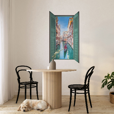 Öntapadós ablak falmatrica 75x130 Egy festői csatorna