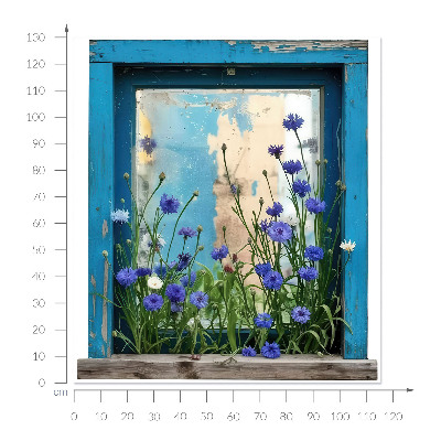 Öntapadós ablak falmatrica 115x130 Vidéki báj