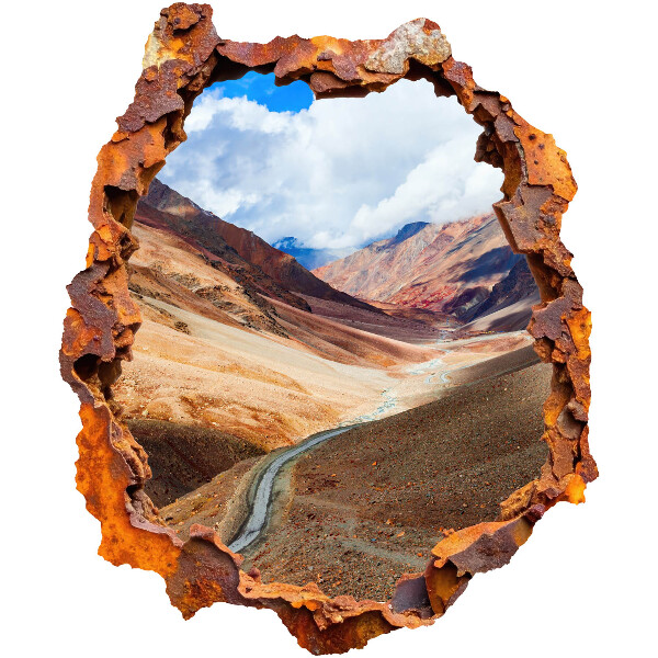 Faláttörés matrica 3D 108x130 Hegyi táj