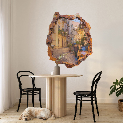 Faláttörés matrica 3D 108x130 Éjszakai fények