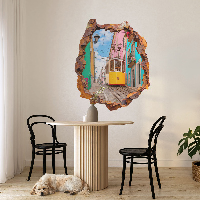 Faláttörés matrica 3D 108x130 Nosztalgikus táj