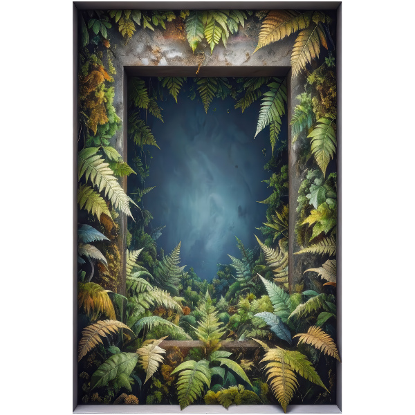 Öntapadós ablak falmatrica 85x130 Természetes harmónia