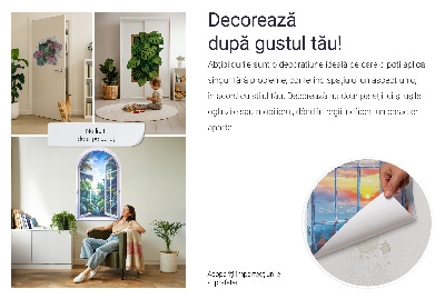 Öntapadós ablak falmatrica 130x120 Hegyi táj