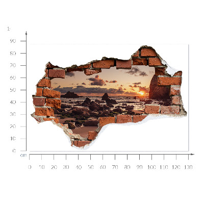 Faláttörés matrica 3D 130x87 Az álmok partja