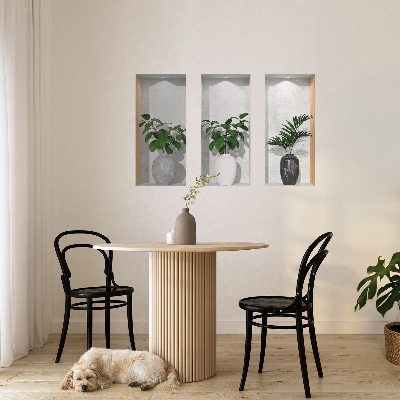 Optikai illúzió falmatrica 130x81 Növényfülkék