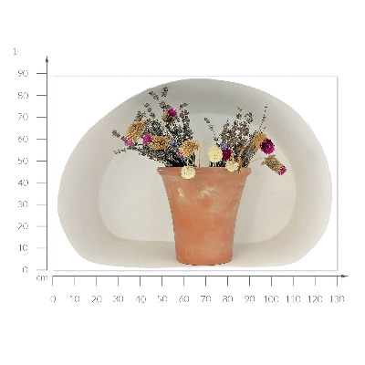 Optikai illúzió falmatrica 130x88 Száraz virágok