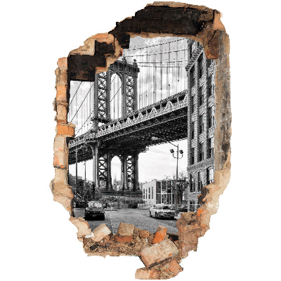 3D falmatrica lyuk 40x60 Városi tájkép