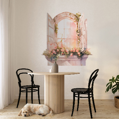 Ablak falmatrica 56x60 Romantikus ablak