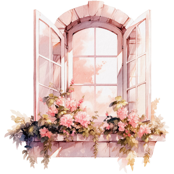 Ablak falmatrica 57x60 Rusztikus ablak