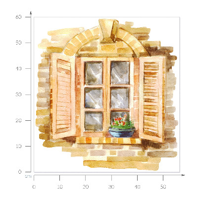 Ablak falmatrica 56x60 Idilli ablak