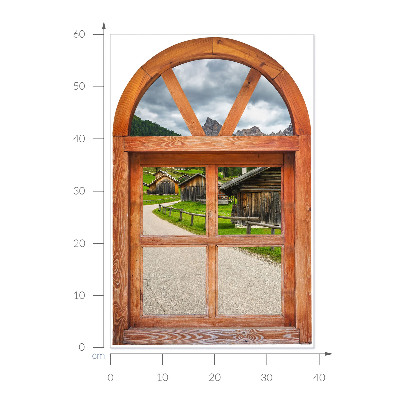 Ablak falmatrica 39x60 Ablak kilátás