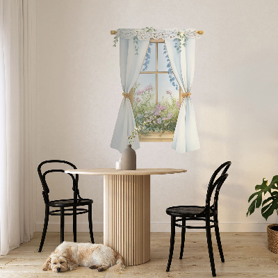 Ablak falmatrica 44x60 Függönyök kilátással