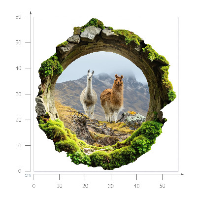 3D falmatrica lyuk 56x60 Hegyi oázis