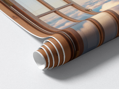 Ablak falmatrica 60x56 Az ég felhői