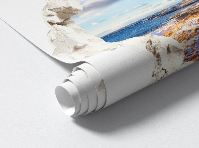 3D falmatrica lyuk 60x57 Téli táj