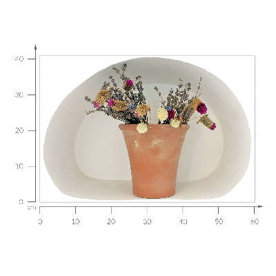Dekoratív 3d falmatrica 60x41 Száraz virágok