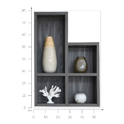 Dekoratív 3d falmatrica 56x80 Dekoratív polcok