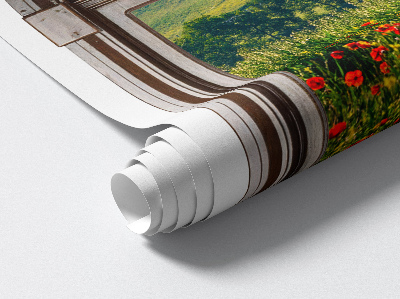 Ablak falmatrica 55x80 Festői táj