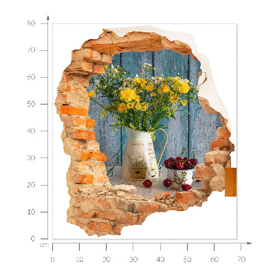 3D falmatrica lyuk 68x80 Vidéki táj
