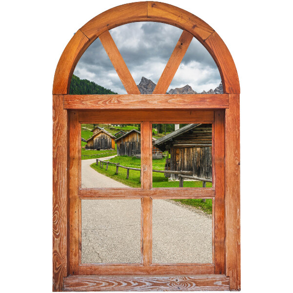 Ablak falmatrica 52x80 Ablak kilátás