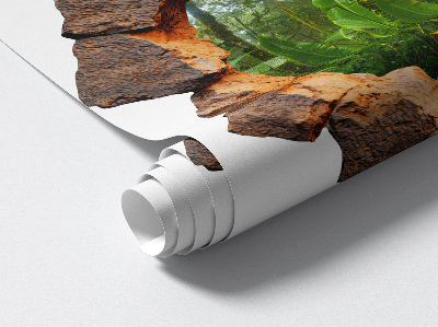 3D falmatrica lyuk 80x79 Zöld csoda