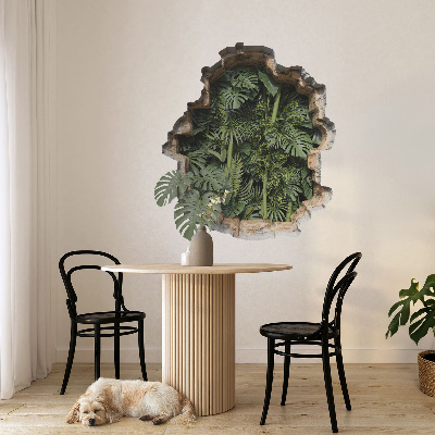 3D falmatrica lyuk 73x80 Trópusi természet