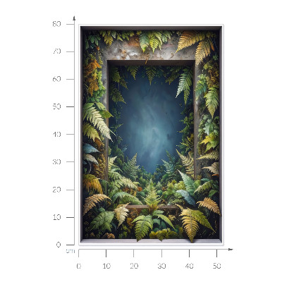 Ablak falmatrica 52x80 Természetes harmónia