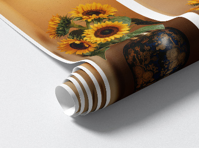 Dekoratív 3d falmatrica 80x73 Napraforgó csokrok