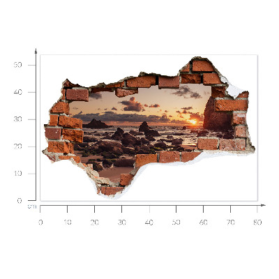 3D falmatrica lyuk 80x54 Az álmok partja