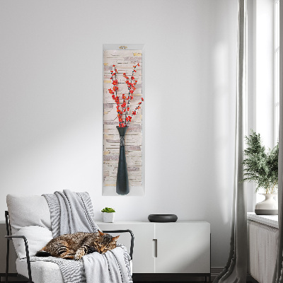 Dekoratív 3d falmatrica 23x80 Virágok és kövek