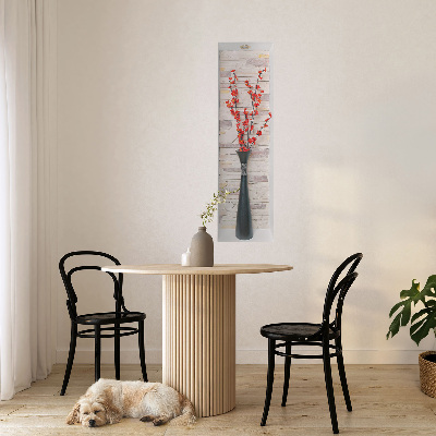 Dekoratív 3d falmatrica 23x80 Virágok és kövek