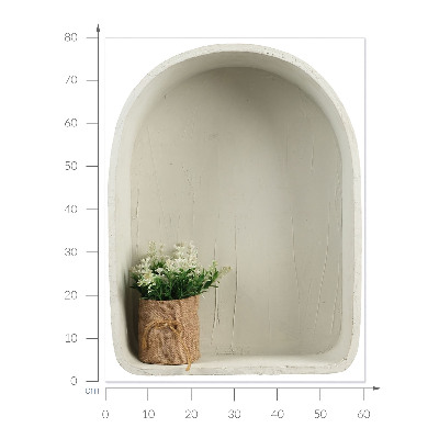 Dekoratív 3d falmatrica 60x80 Juta csokor