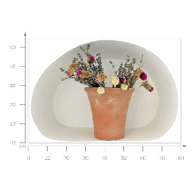 Dekoratív 3d falmatrica 80x54 Száraz virágok