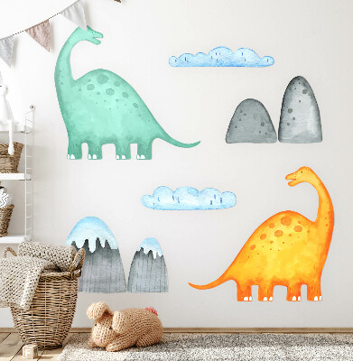 Falmatrica 100x179 Dinoszauruszok pasztell akvarell tájakon