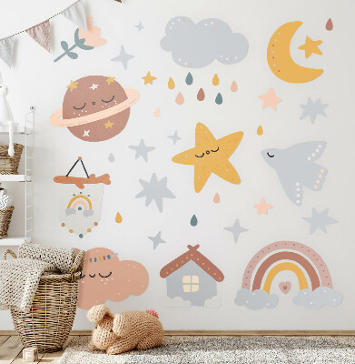 Falmatrica 100x165 Boho az ég és a tér pasztell árnyalataiban