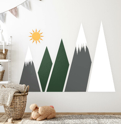 Falmatrica 100x161 Hegycsúcsok hóval borított illusztráció