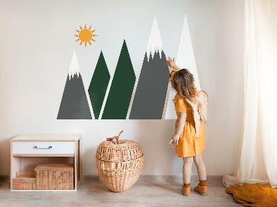 Falmatrica 100x161 Hegycsúcsok hóval borított illusztráció