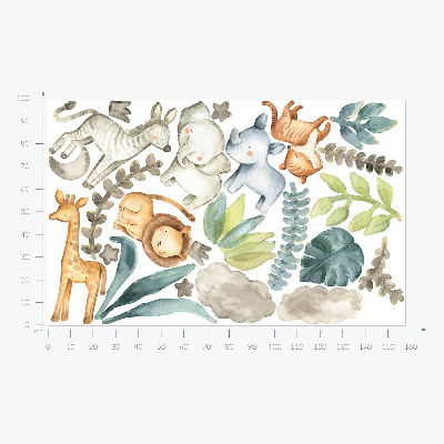 Falmatrica 100x158 Imádnivaló állatok pasztell boho stílusban