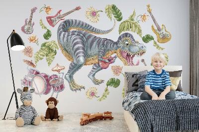 Falmatrica 100x148 Zenei dinoszauruszok pasztell színekben